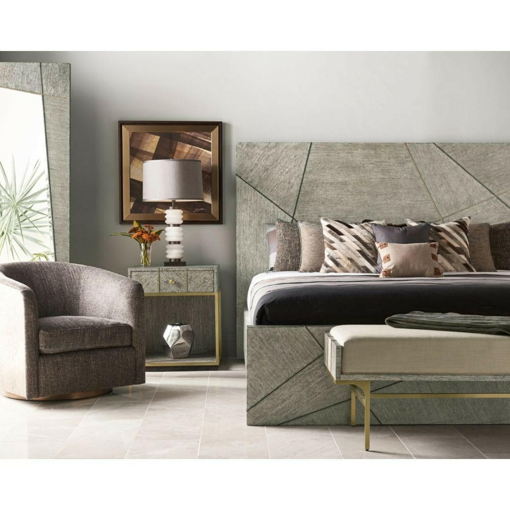 Jonathan Charles Bedside Table Transitional - Dark French Oak.