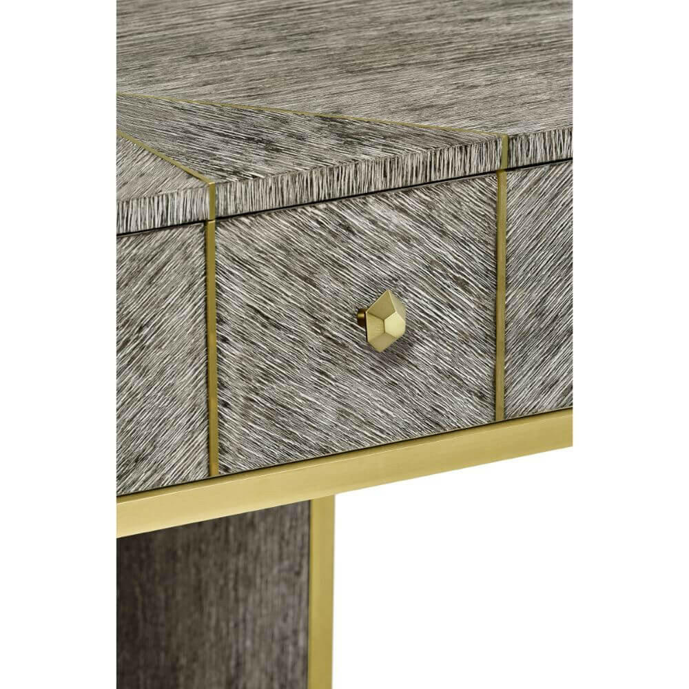 Jonathan Charles Bedside Table Transitional - Dark French Oak.