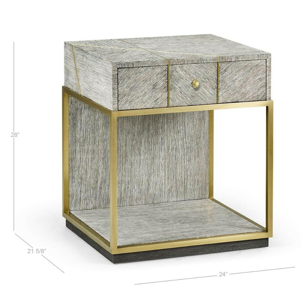 Jonathan Charles Bedside Table Transitional - Light French Oak.