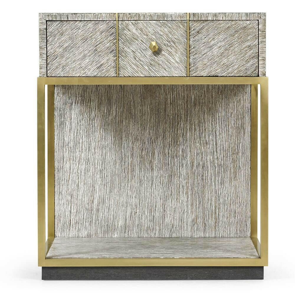 Jonathan Charles Bedside Table Transitional - Light French Oak.