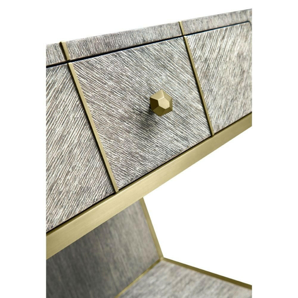 Jonathan Charles Bedside Table Transitional - Light French Oak.