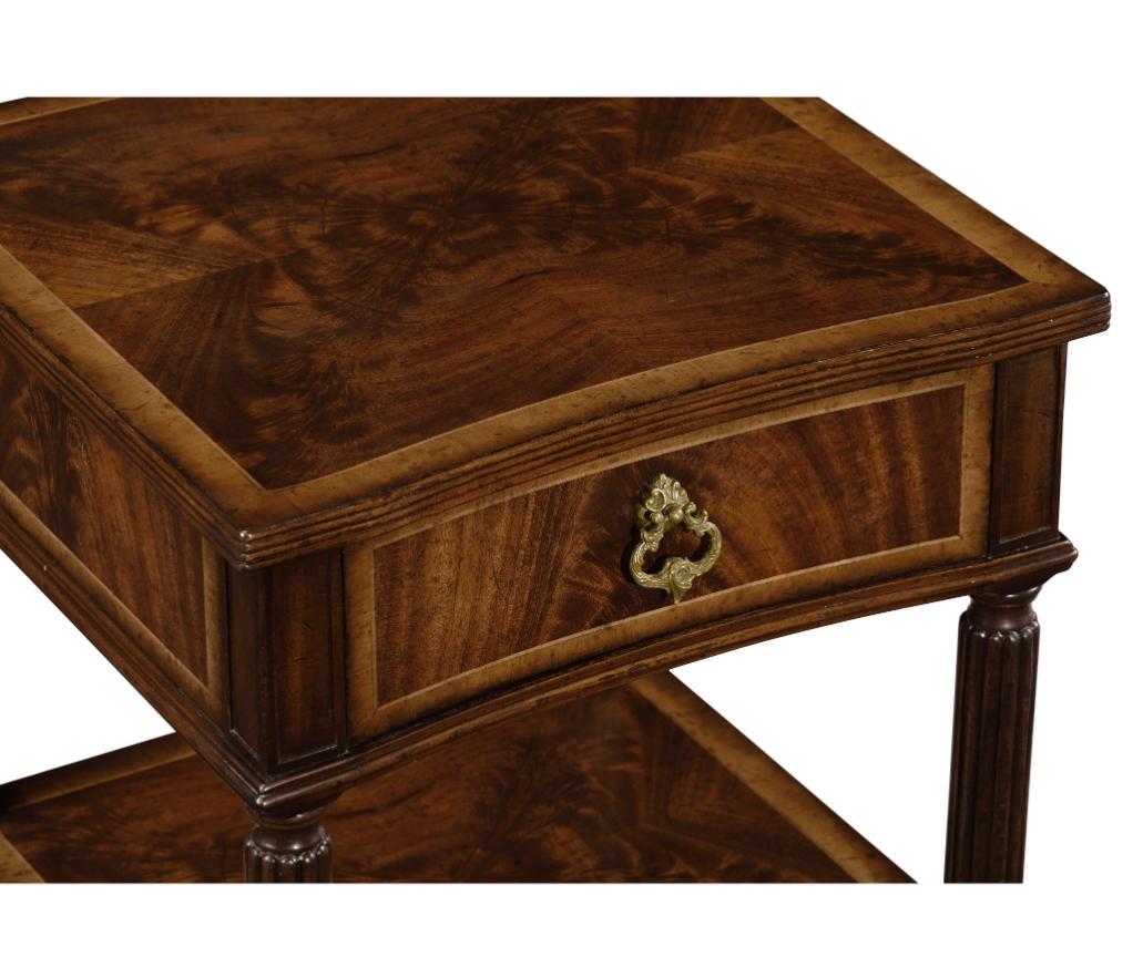 Jonathan Charles Bedside Table with Drawer Georgian.
