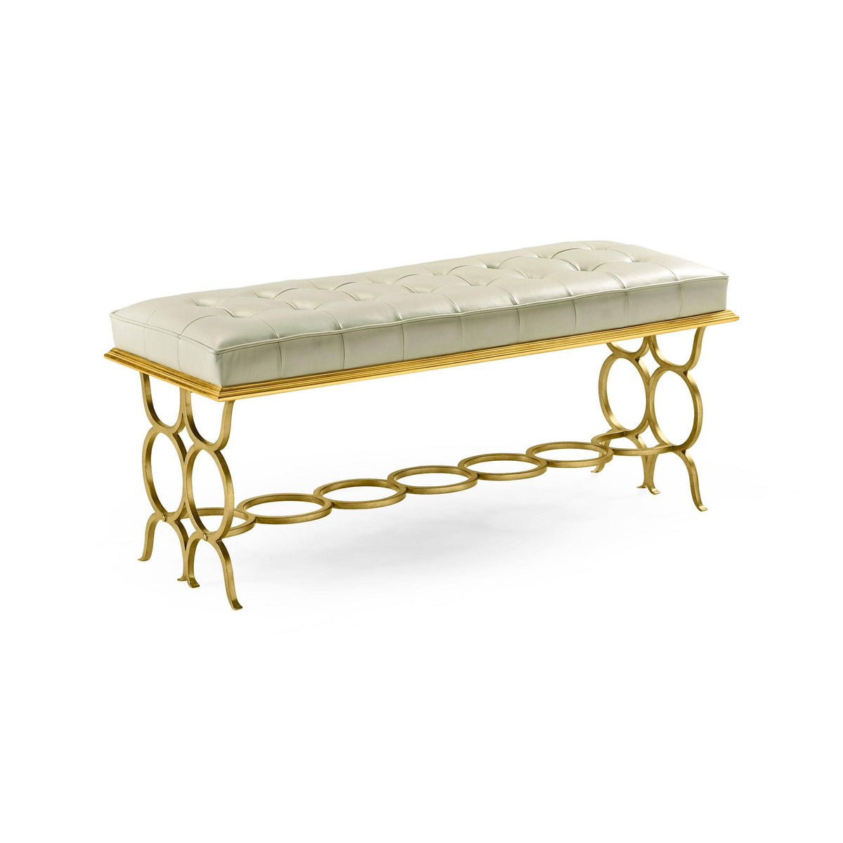 Jonathan Charles Bench Circles - Gilded Iron.
