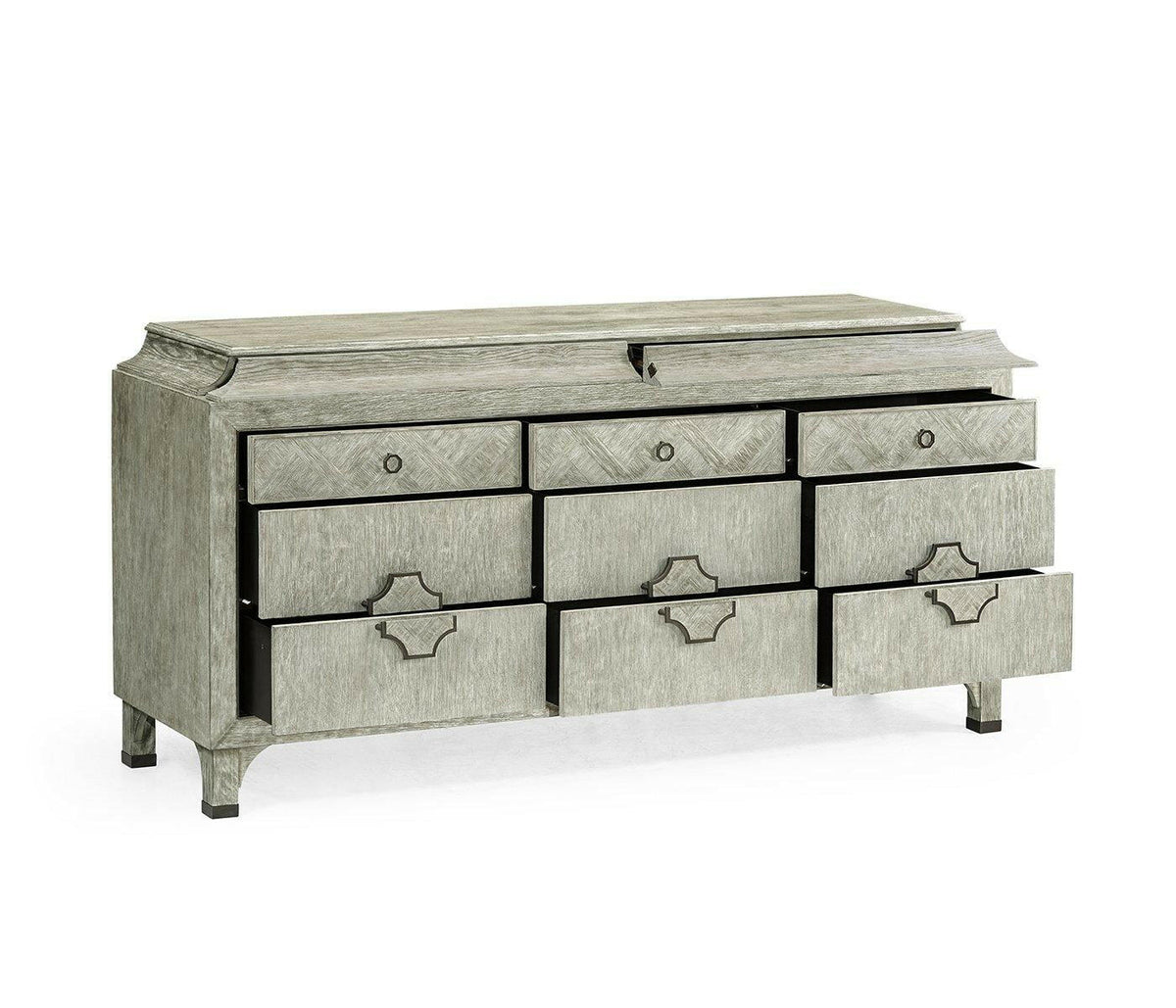 Jonathan Charles Buffet Doha in Oak - Grey.