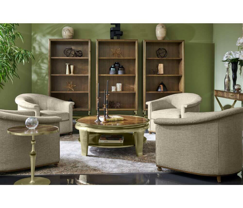 Jonathan Charles Catalonia Walnut Veneer Coffee Table.