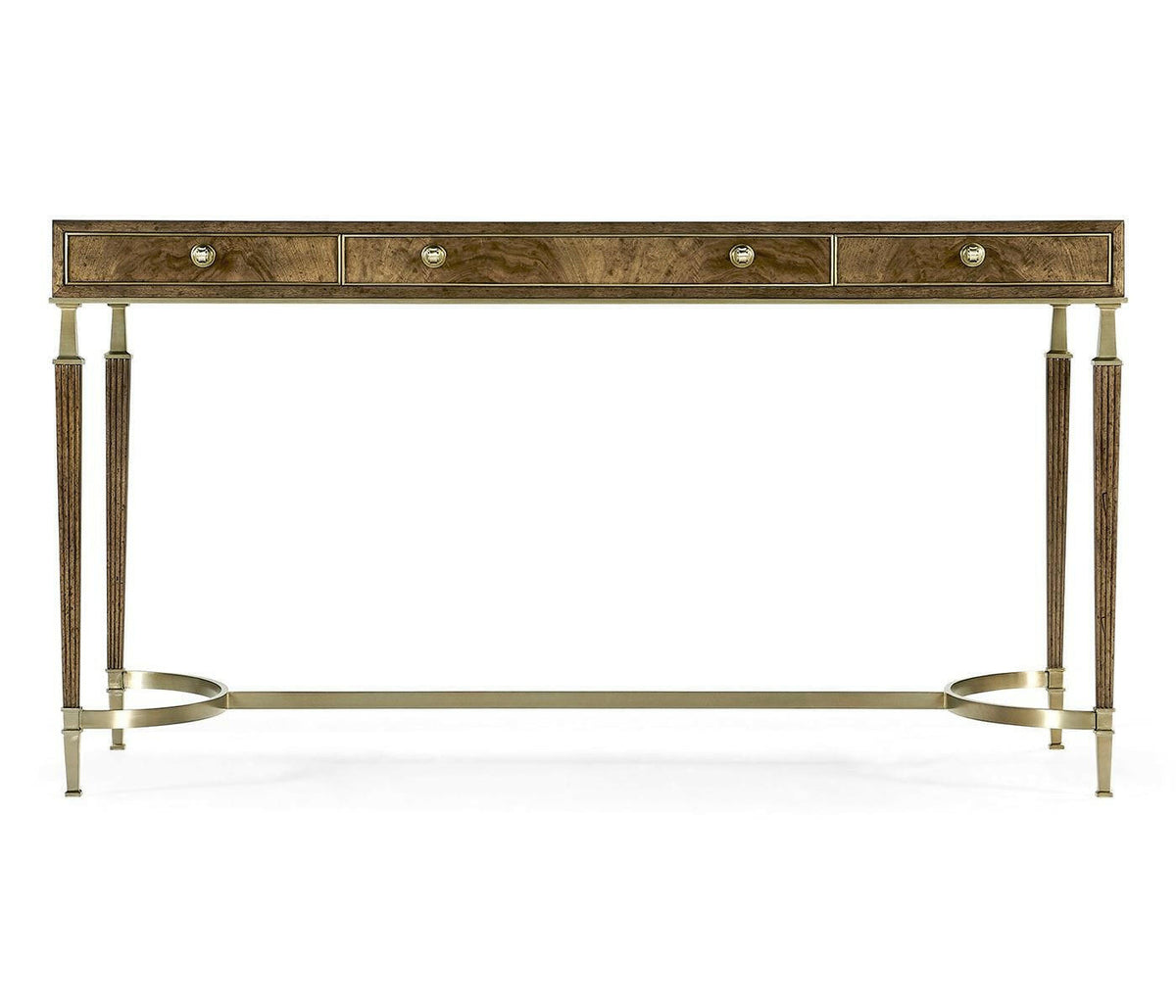 Jonathan Charles Catalonia Walnut Veneer Desk.