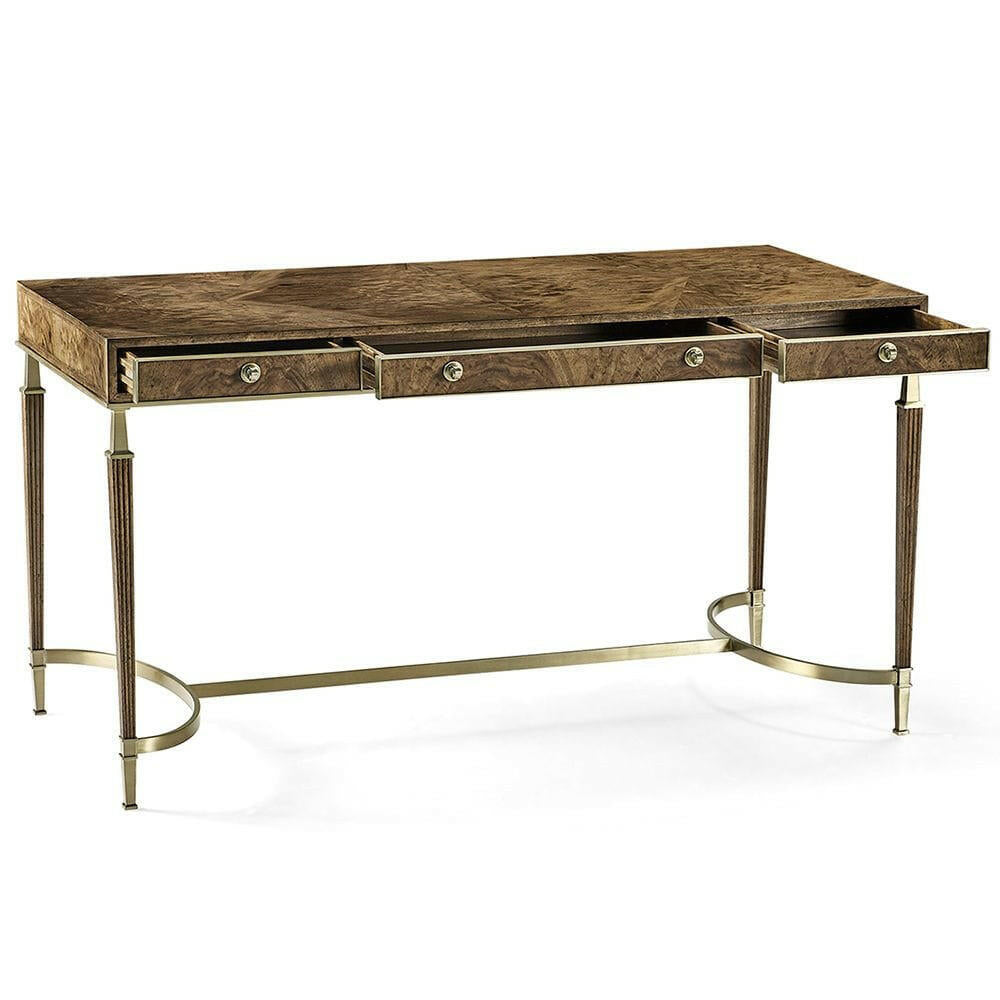 Jonathan Charles Catalonia Walnut Veneer Desk.
