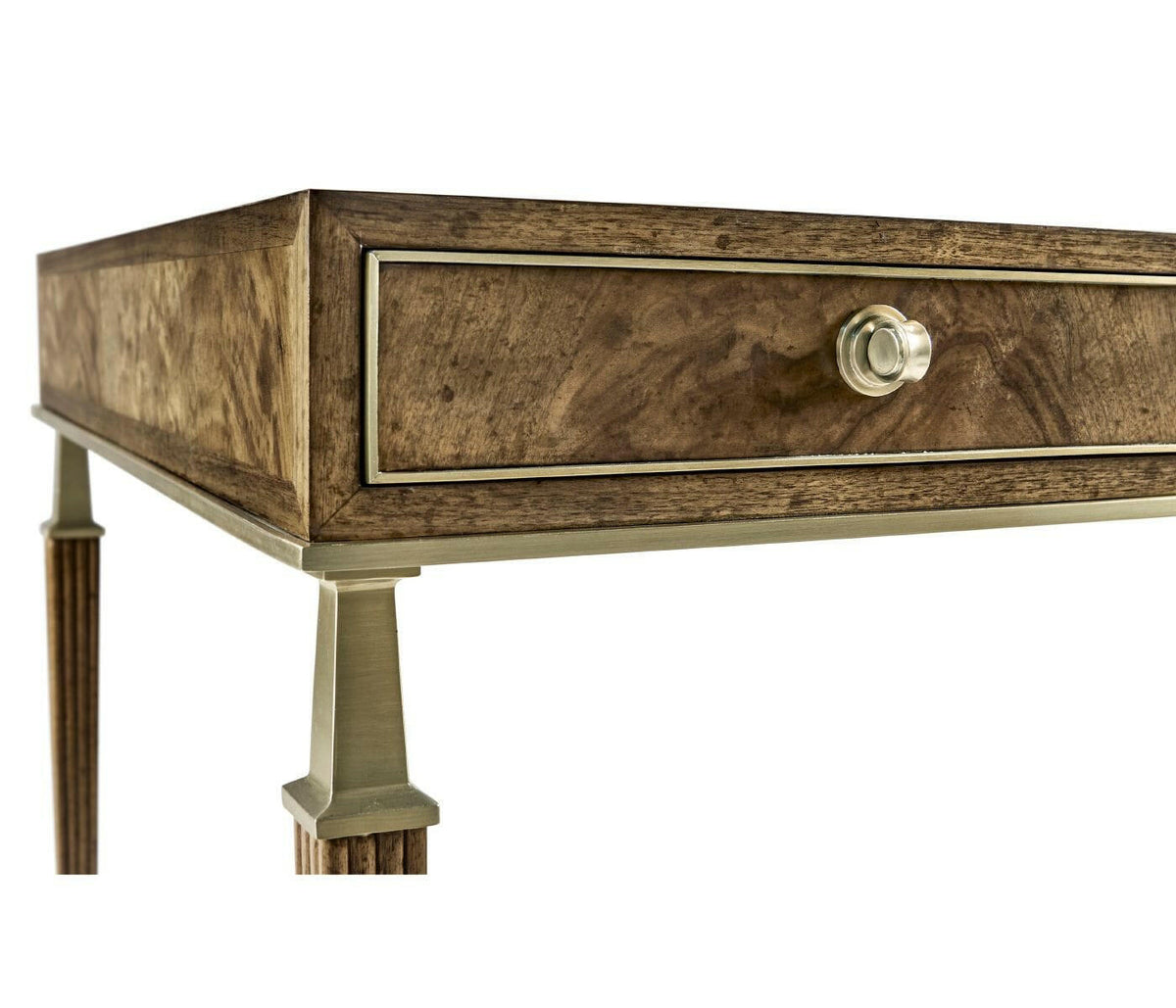 Jonathan Charles Catalonia Walnut Veneer Desk.