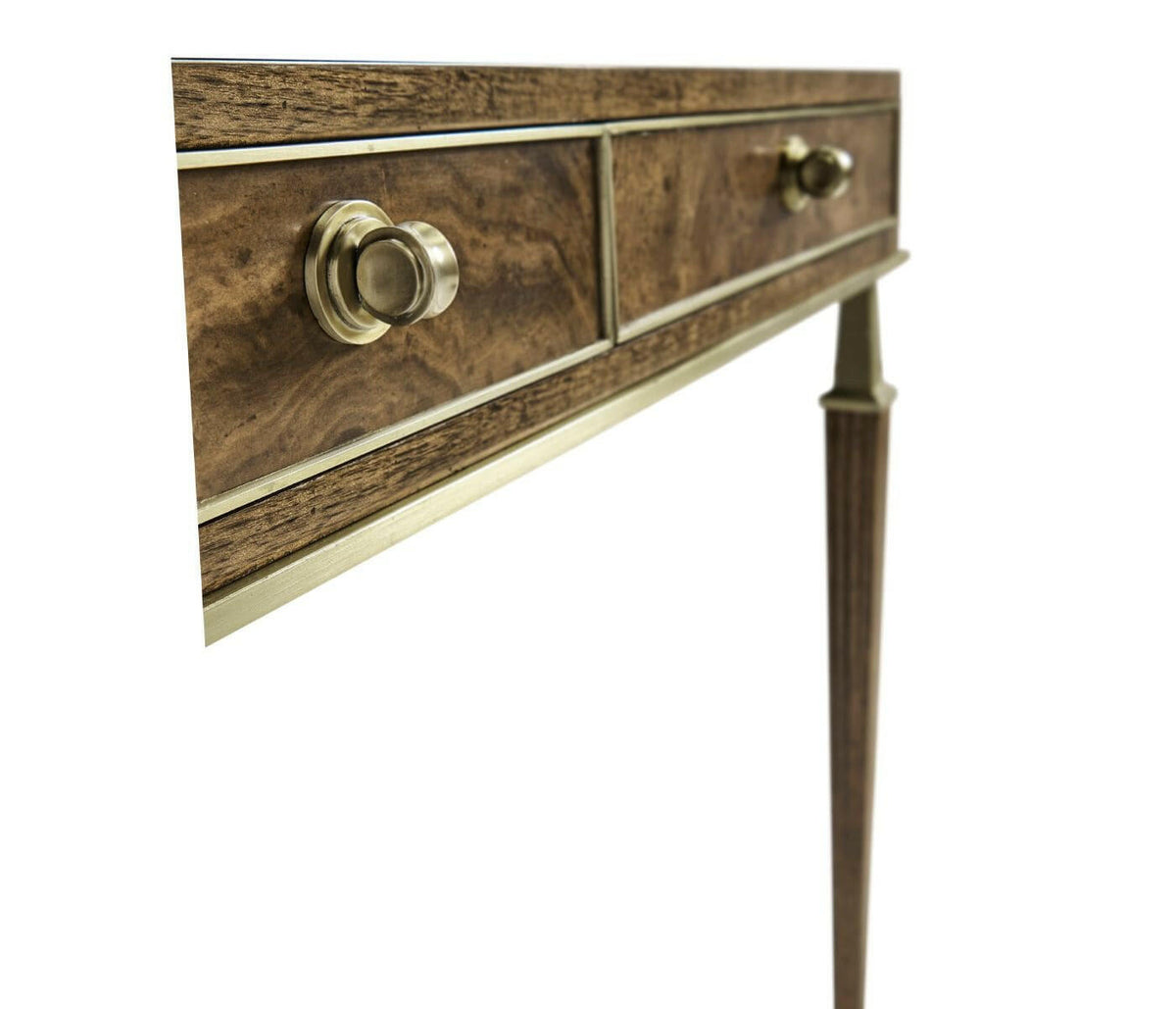 Jonathan Charles Catalonia Walnut Veneer Desk.