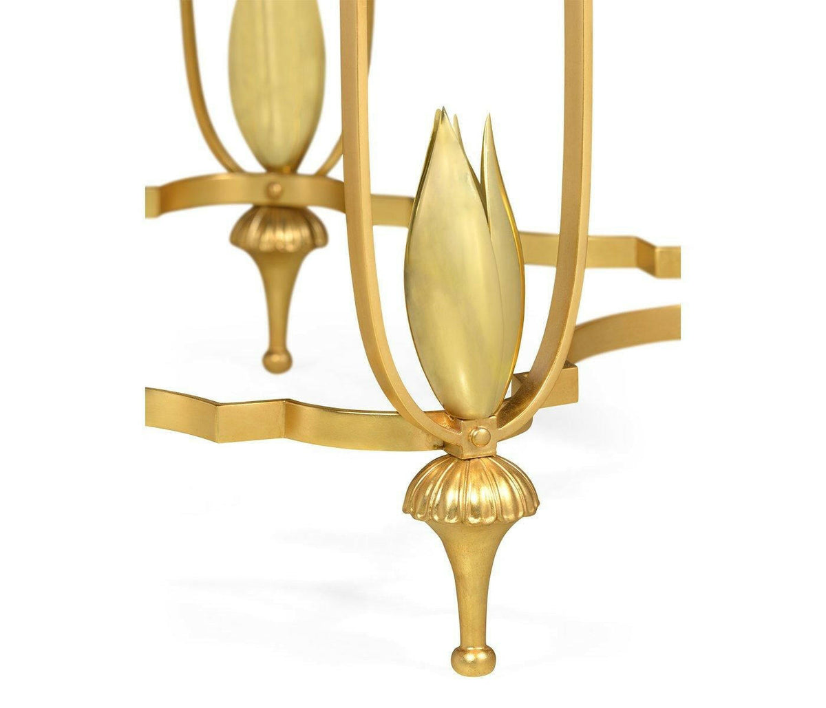 Jonathan Charles Centre Table Contemporary with Green Marble Top.