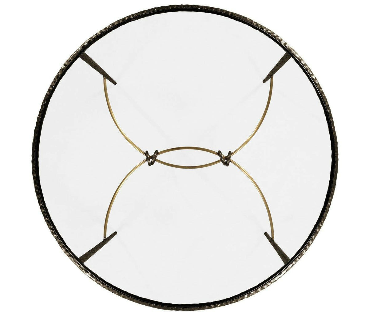 Jonathan Charles Centre Table Hammered - Black.