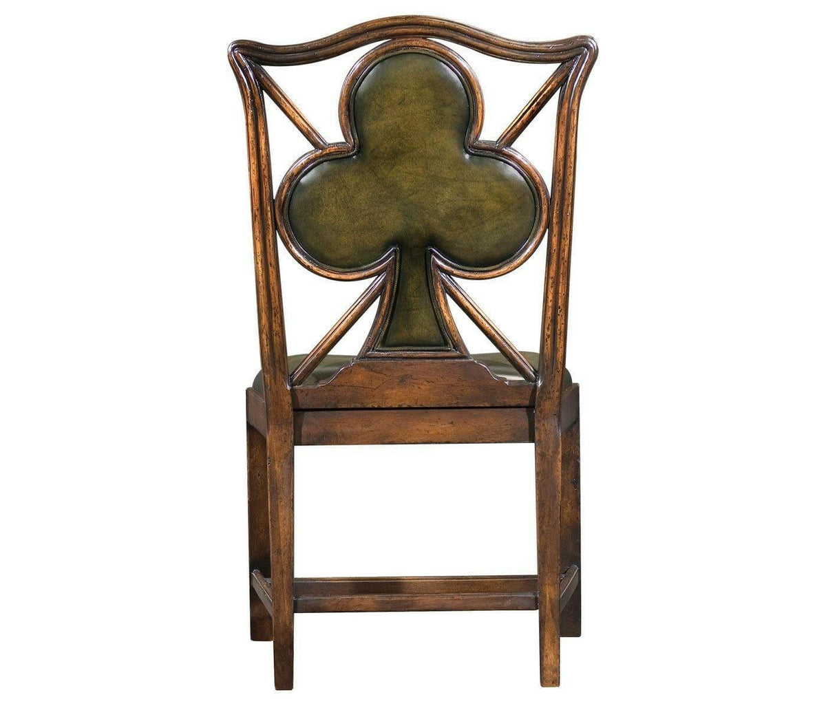 Jonathan Charles Chair Club Playing Card - English Green Leather.