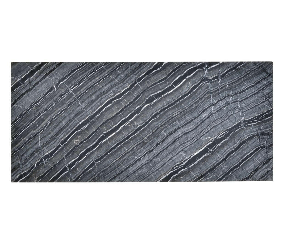 Jonathan Charles Charles Outdoor Rectangular Brass and Marble Console Table.