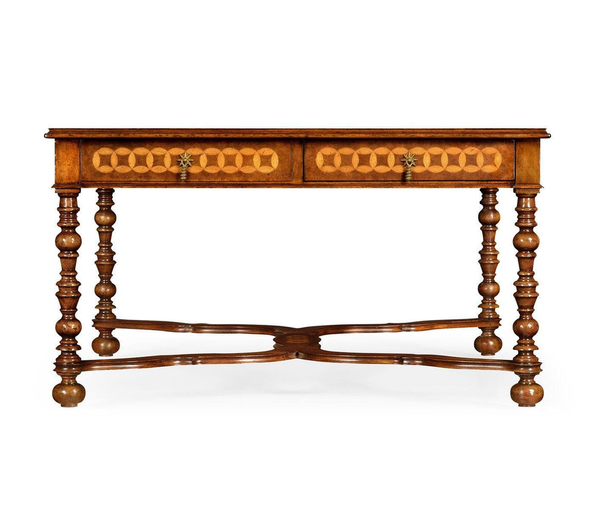 Jonathan Charles Circle Inlay Square Coffee Table.