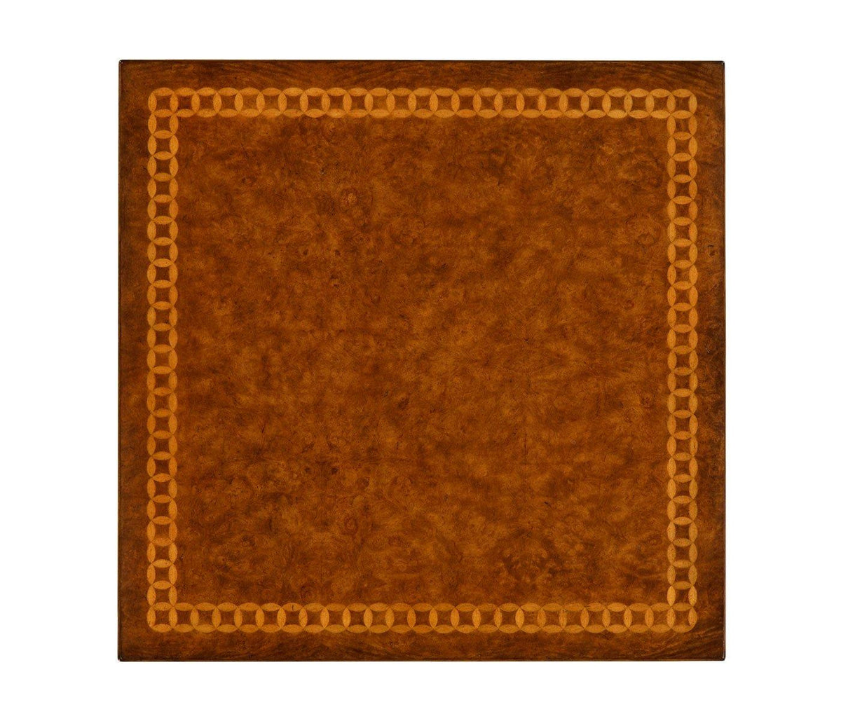 Jonathan Charles Circle Inlay Square Coffee Table.