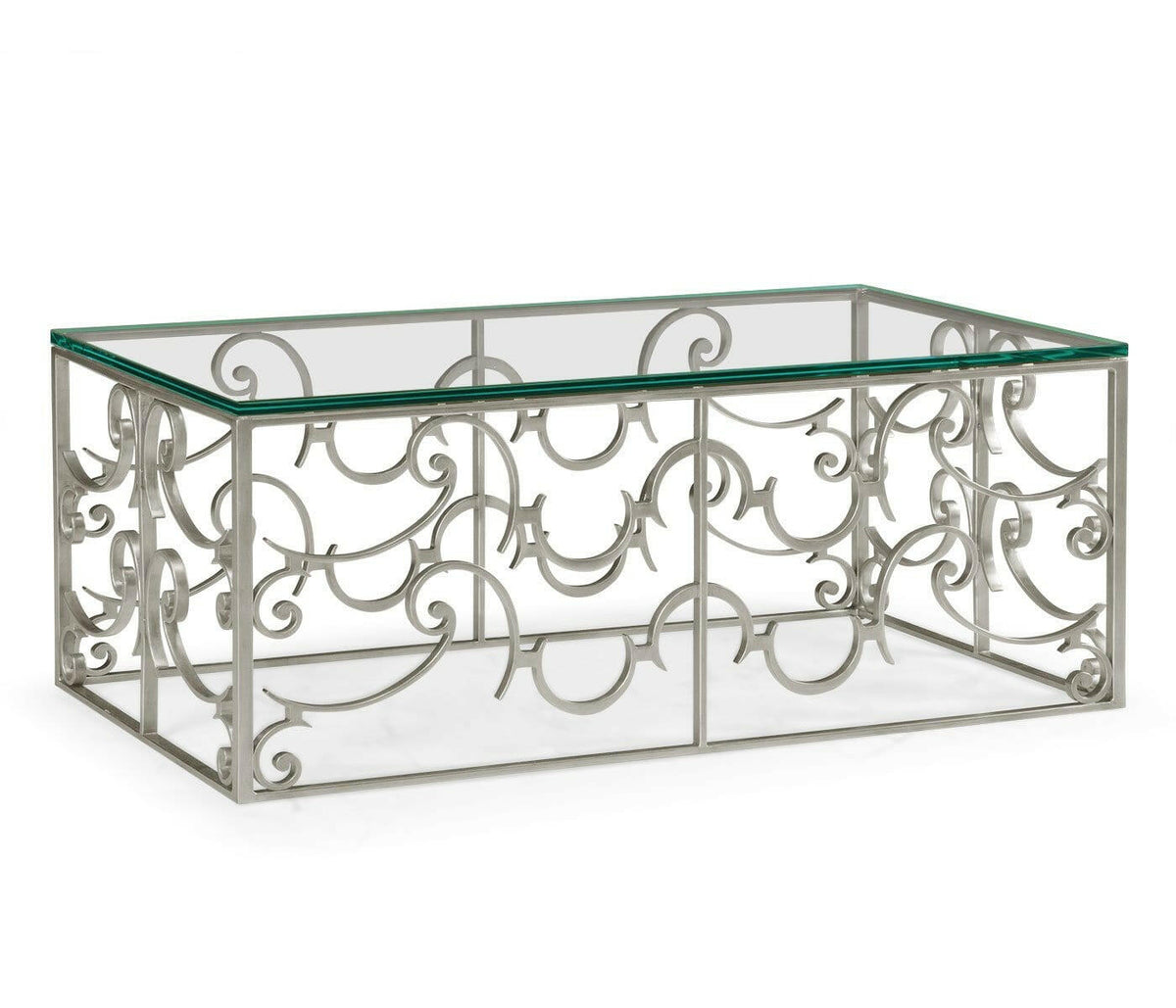 Jonathan Charles Coffee Table Arabesque - Silver.