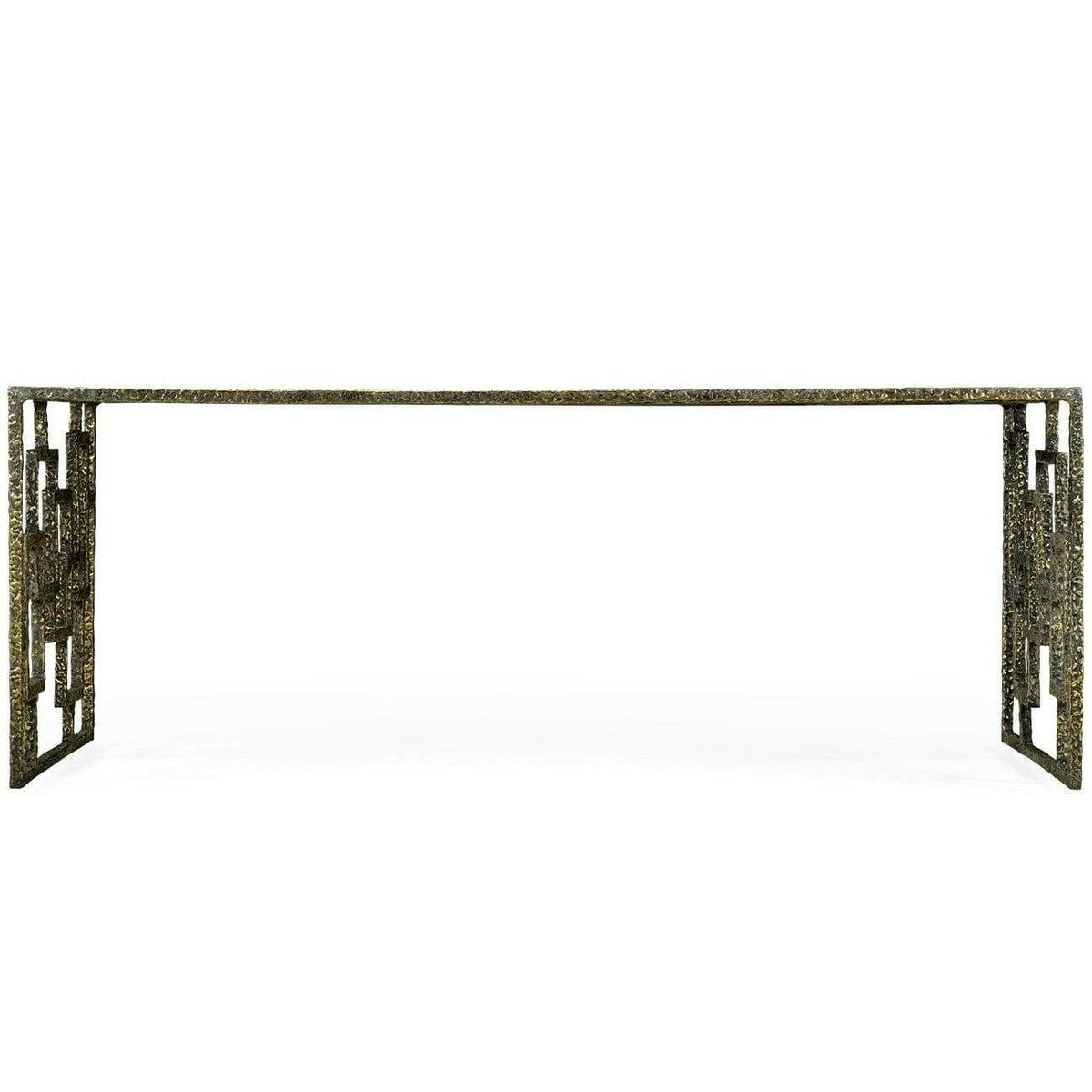 Jonathan Charles Coffee Table Bronze Antique Brass.