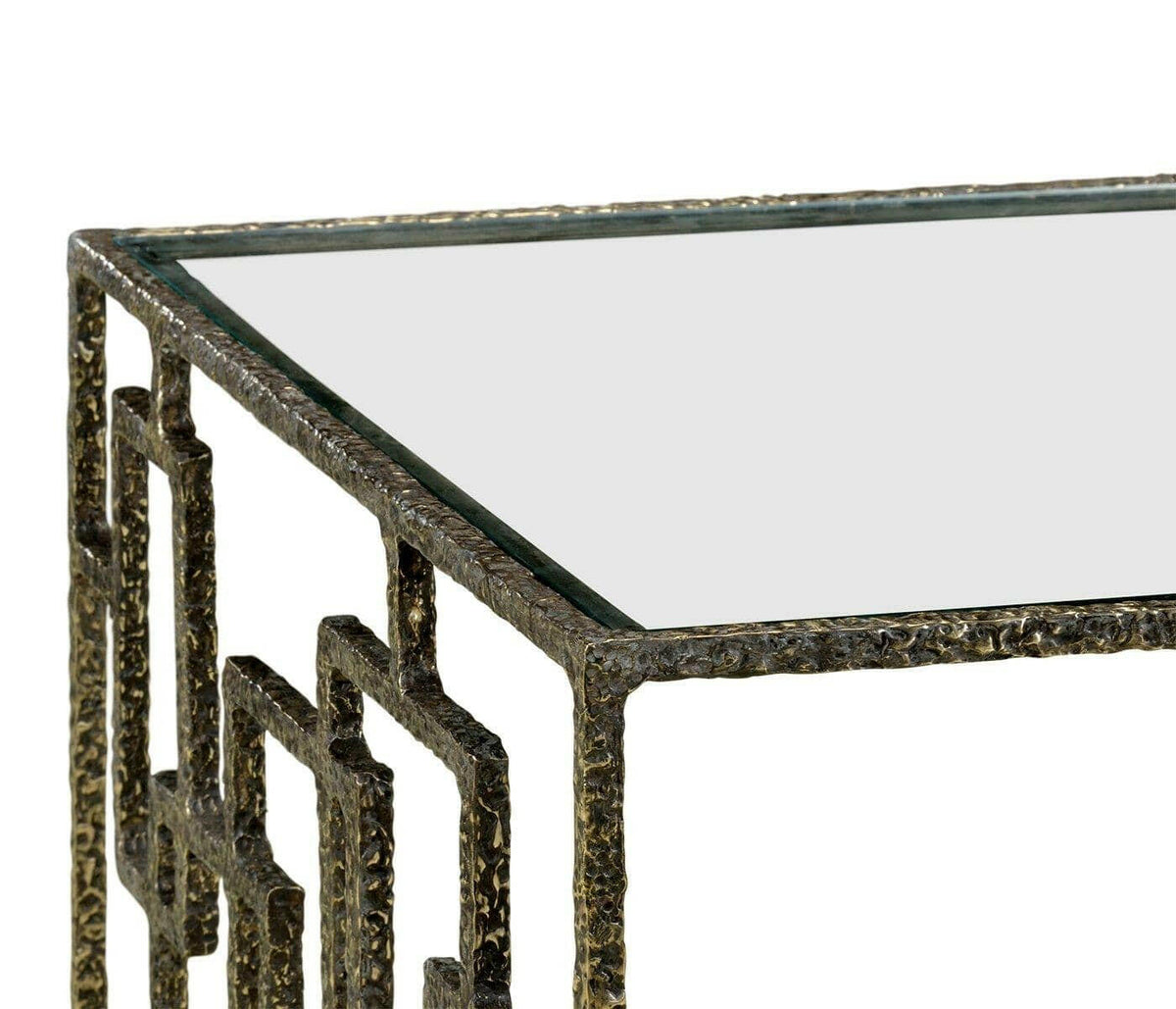 Jonathan Charles Coffee Table Bronze Antique Brass.