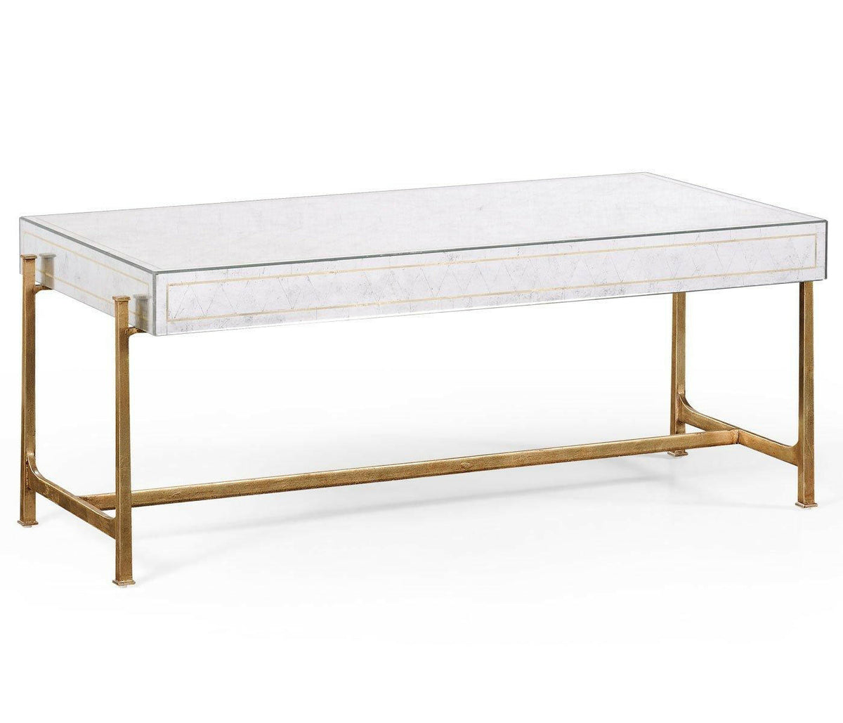 Jonathan Charles Coffee Table Contemporary in Eglomise.