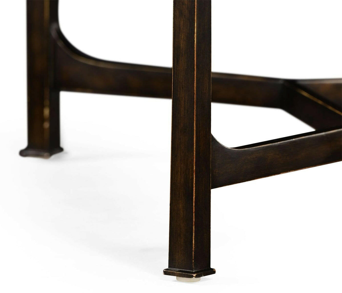 Jonathan Charles Coffee Table Contemporary with Glass Top - Bronze.
