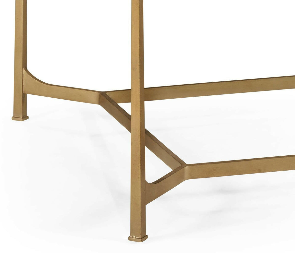 Jonathan Charles Coffee Table Contemporary with Glass Top - Gilded.