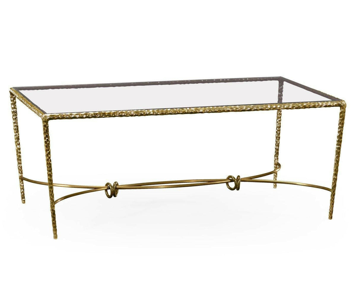 Jonathan Charles Coffee Table Hammered - Brass.