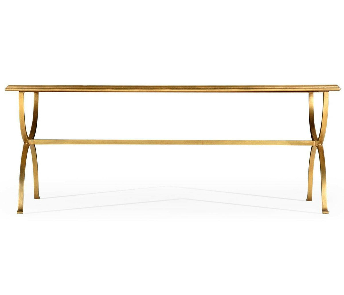 Jonathan Charles Coffee Table Hourglass in Eglomise - Gilded.