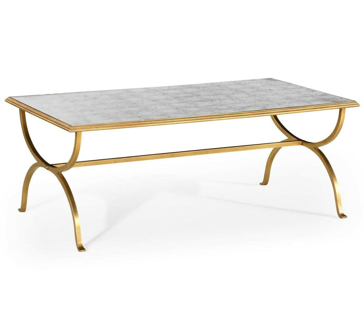 Jonathan Charles Coffee Table Hourglass in Eglomise - Gilded.
