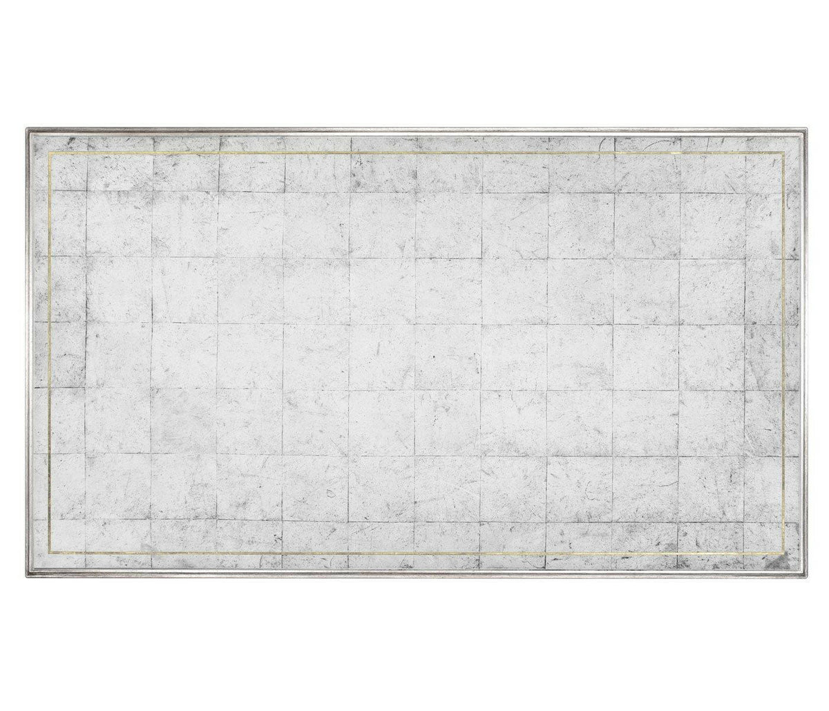 Jonathan Charles Coffee Table Hourglass in Eglomise - Silver.