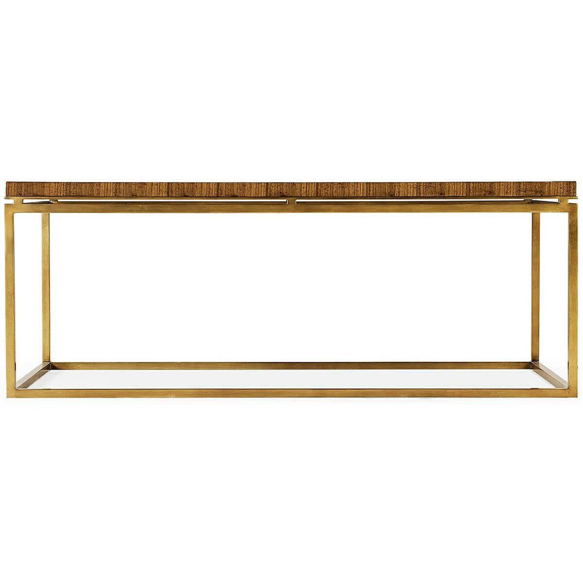 Jonathan Charles Coffee Table Walnut Bookmatched.