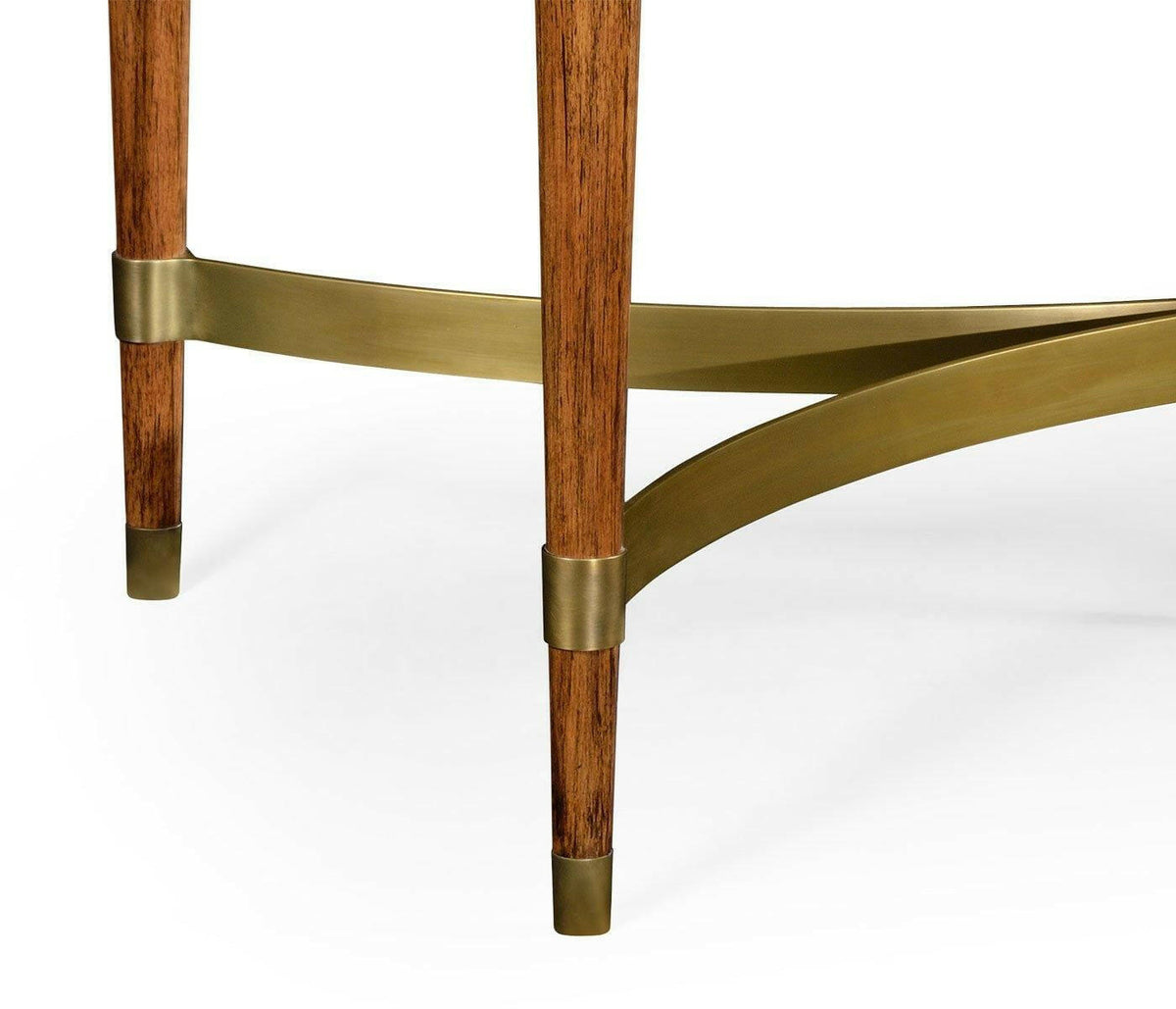 Jonathan Charles Coffee Table with Glass Top Italian 1950s.