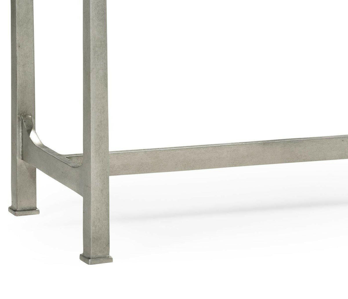 Jonathan Charles Console Table 1930s in Green Shagreen - Silver.