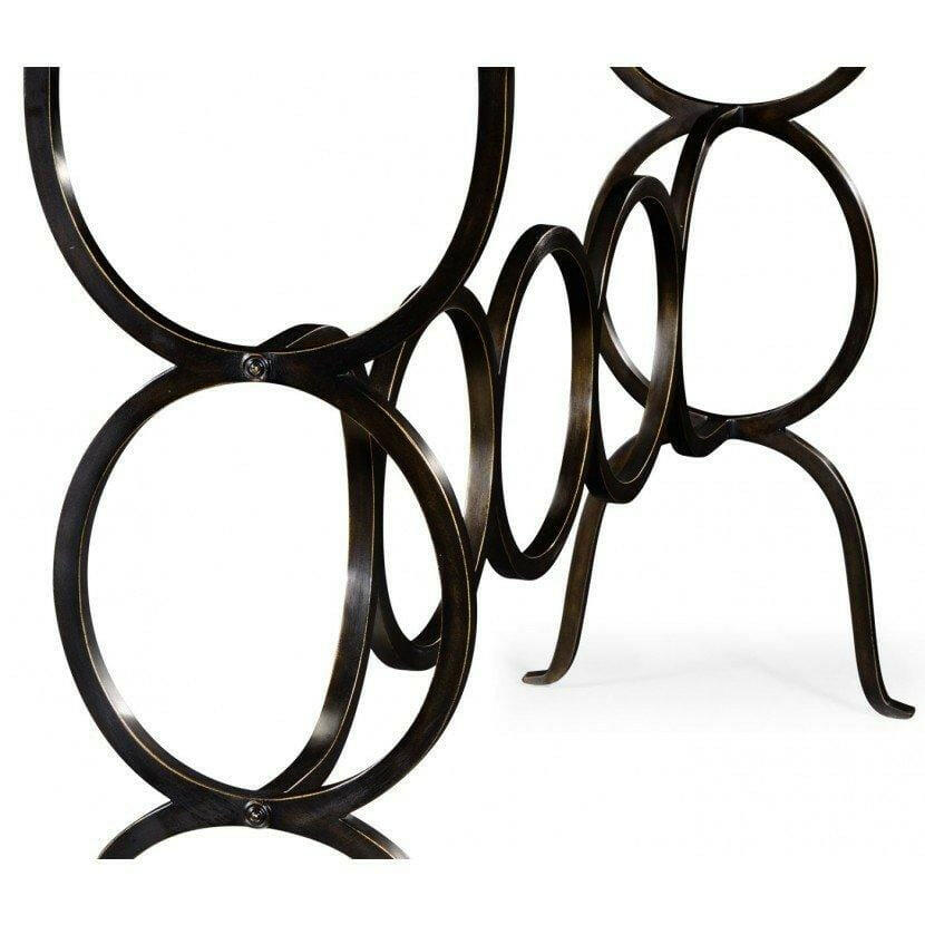 Jonathan Charles Console Table Circles - Bronze.