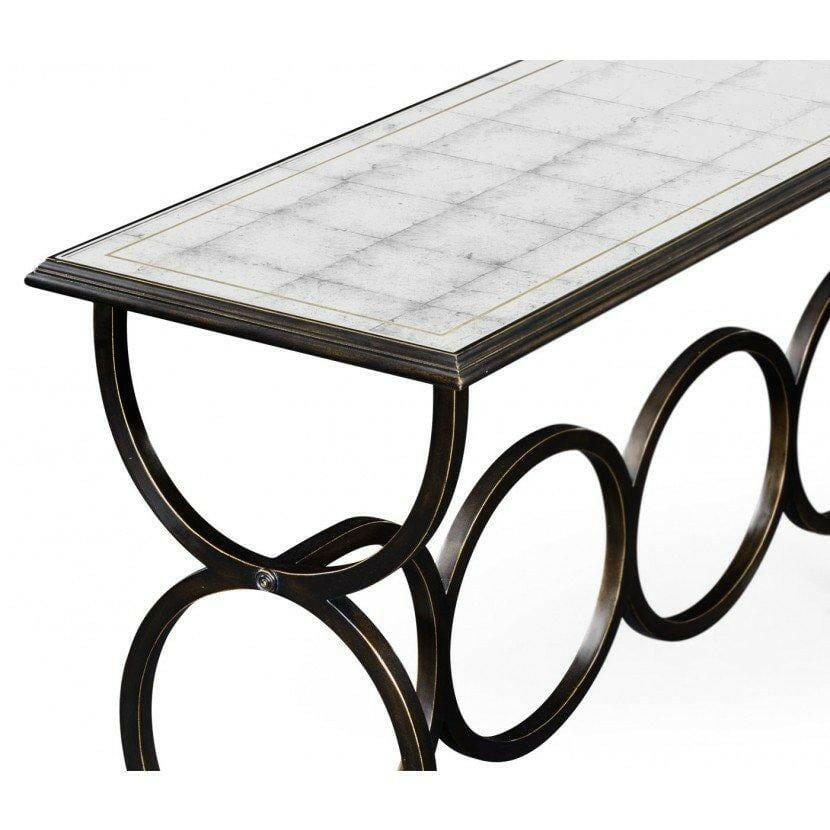 Jonathan Charles Console Table Circles - Bronze.