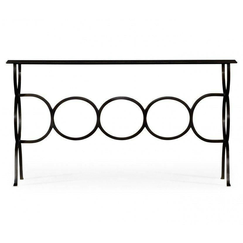 Jonathan Charles Console Table Circles - Bronze.