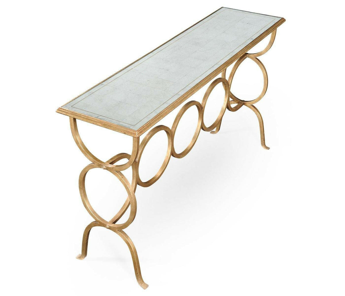 Jonathan Charles Console Table Circles - Gilded.