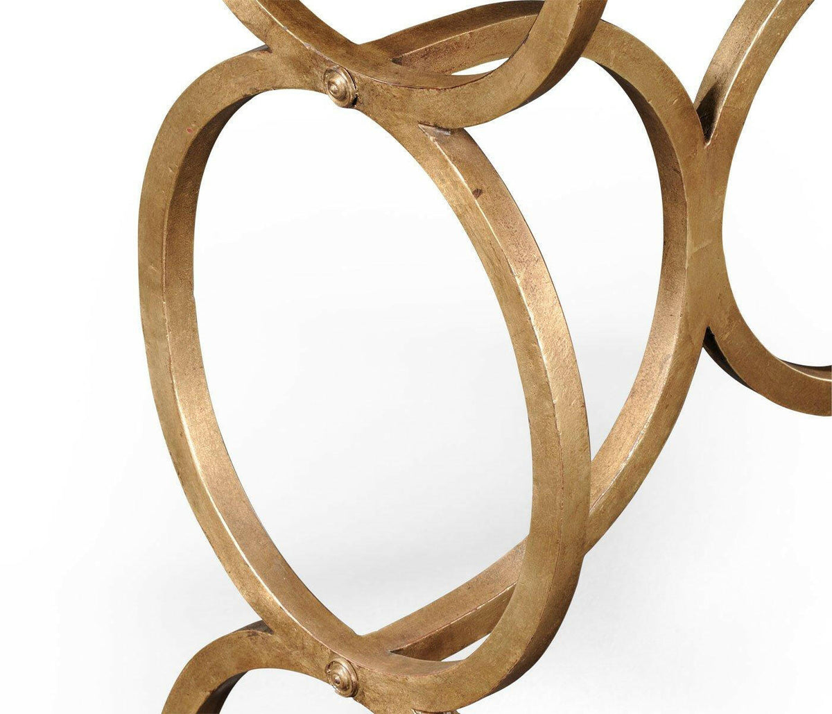 Jonathan Charles Console Table Circles - Gilded.