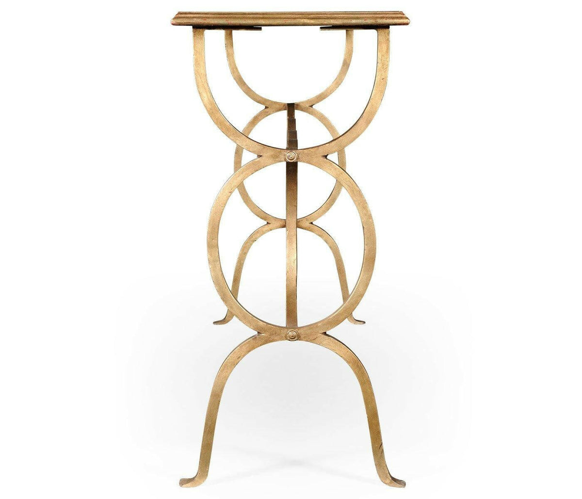 Jonathan Charles Console Table Circles - Gilded.