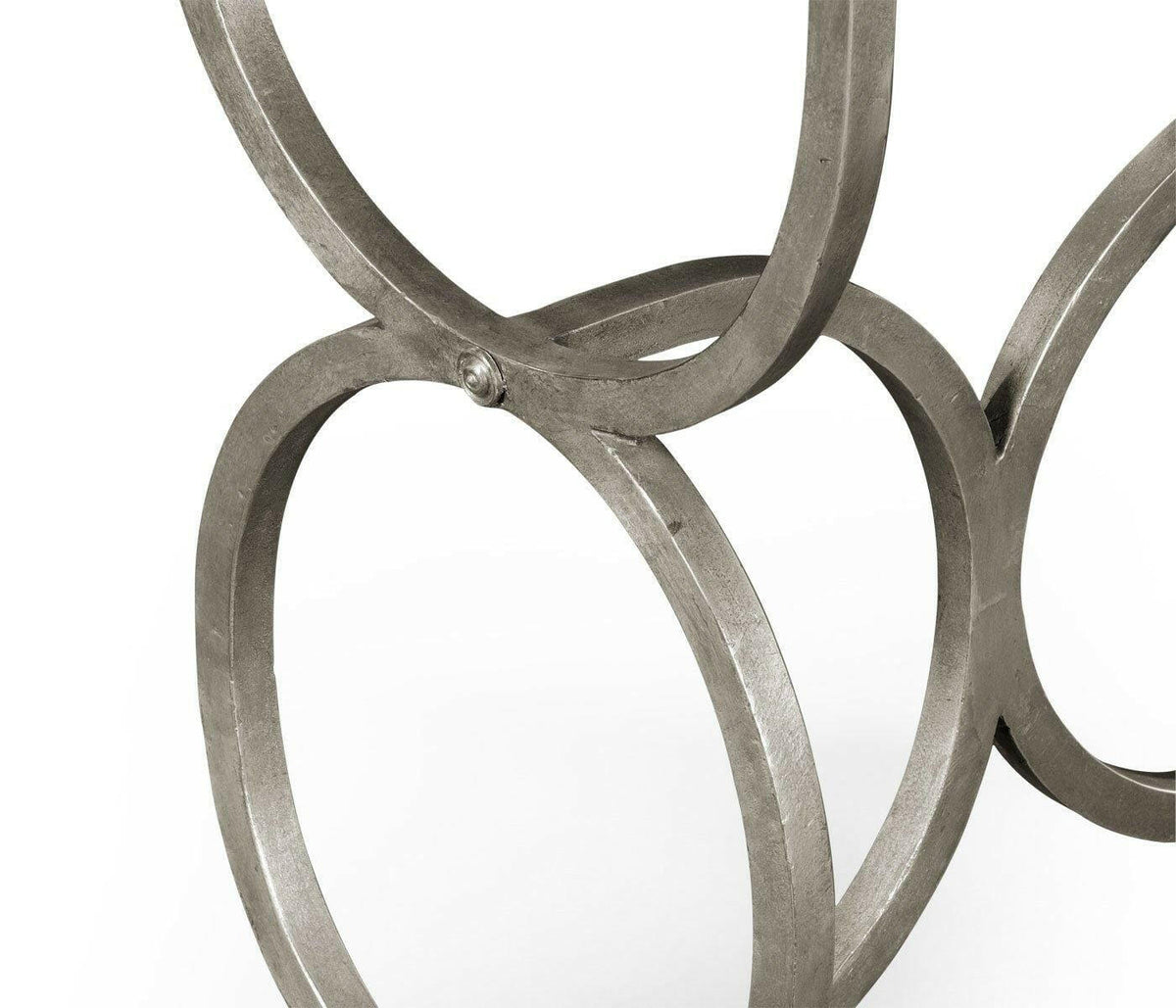 Jonathan Charles Console Table Circles - Silver.
