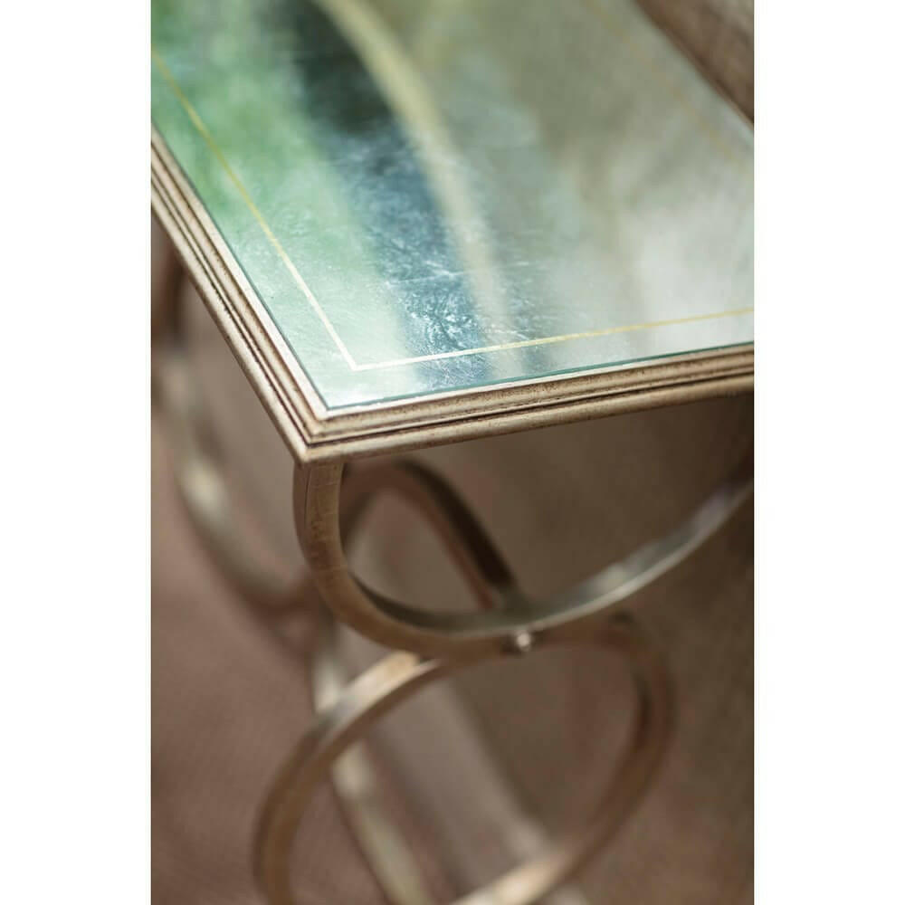 Jonathan Charles Console Table Circles - Silver.
