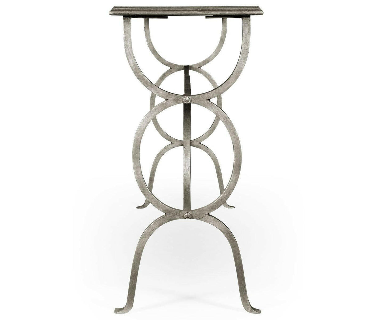 Jonathan Charles Console Table Circles - Silver.