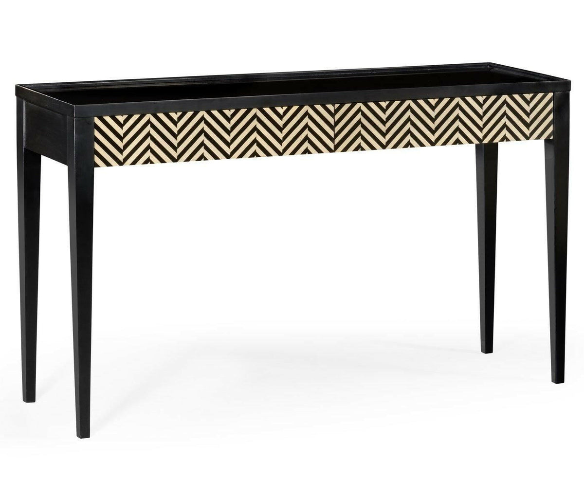 Jonathan Charles Console Table Ebony & Ivory.