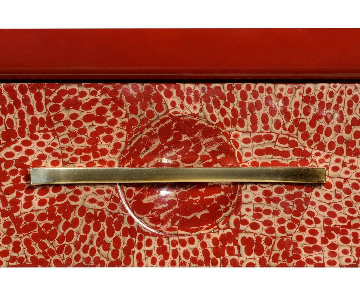 Jonathan Charles Console Table Emperor - Dark Red.