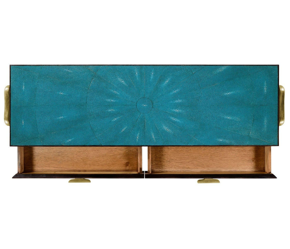 Jonathan Charles Console Table French 1930s - Brass.