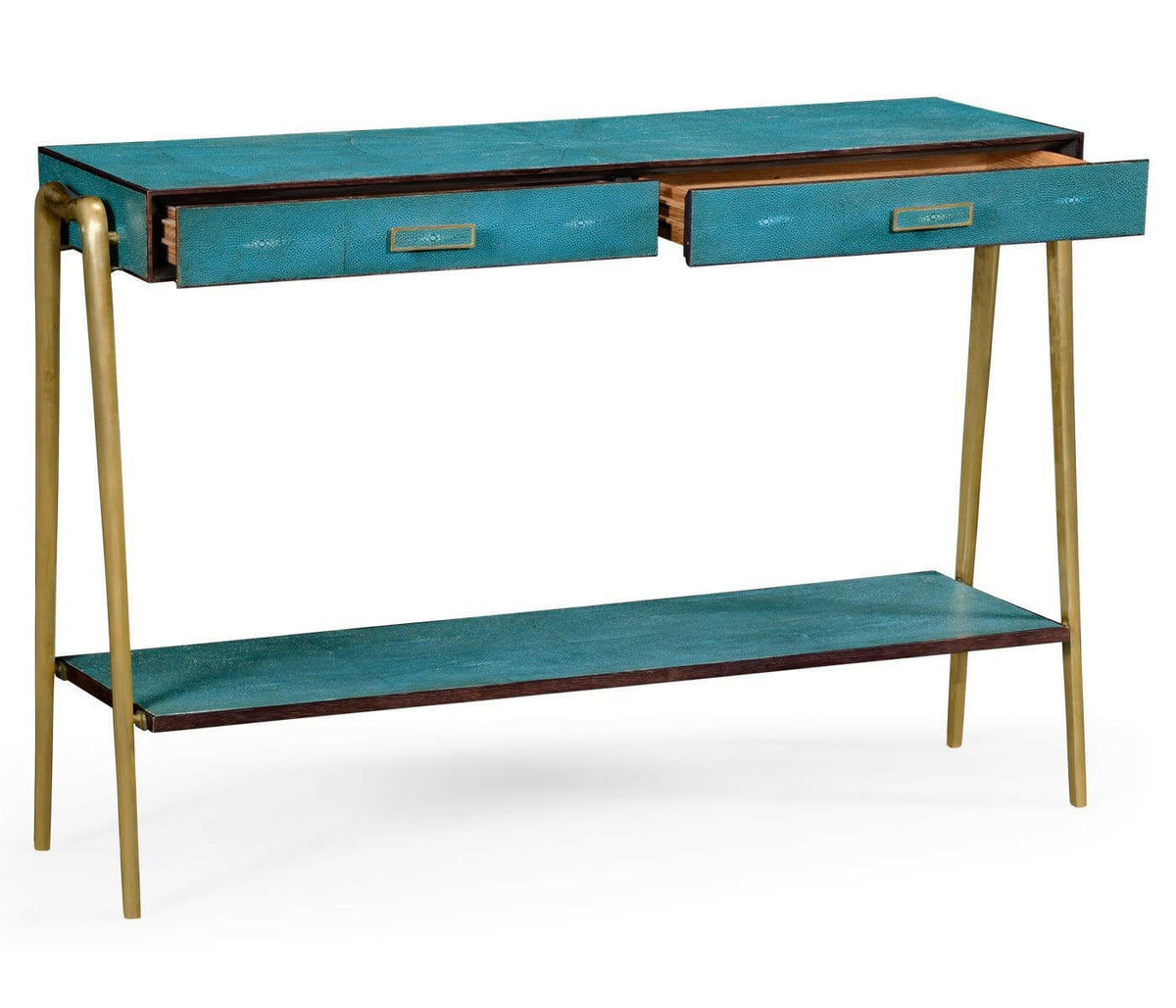 Jonathan Charles Console Table French 1930s - Brass.