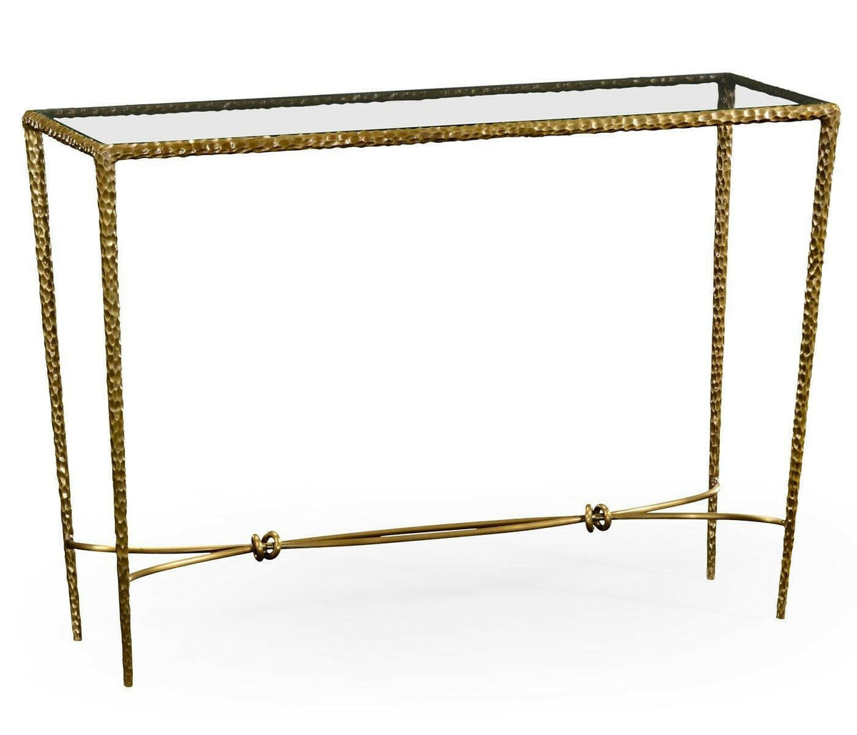 Jonathan Charles Console Table Hammered - Brass.
