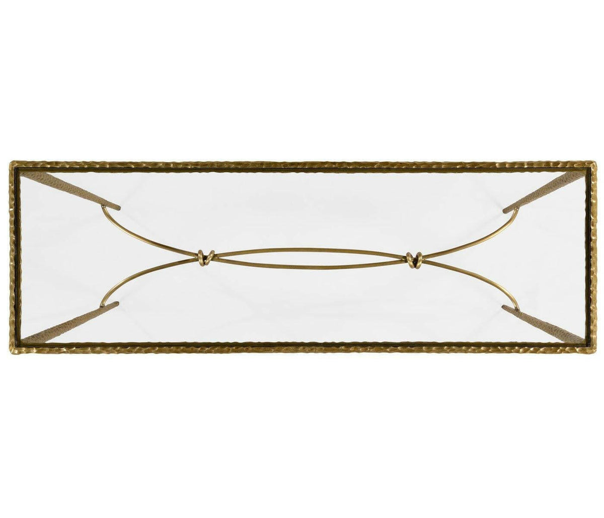 Jonathan Charles Console Table Hammered - Brass.