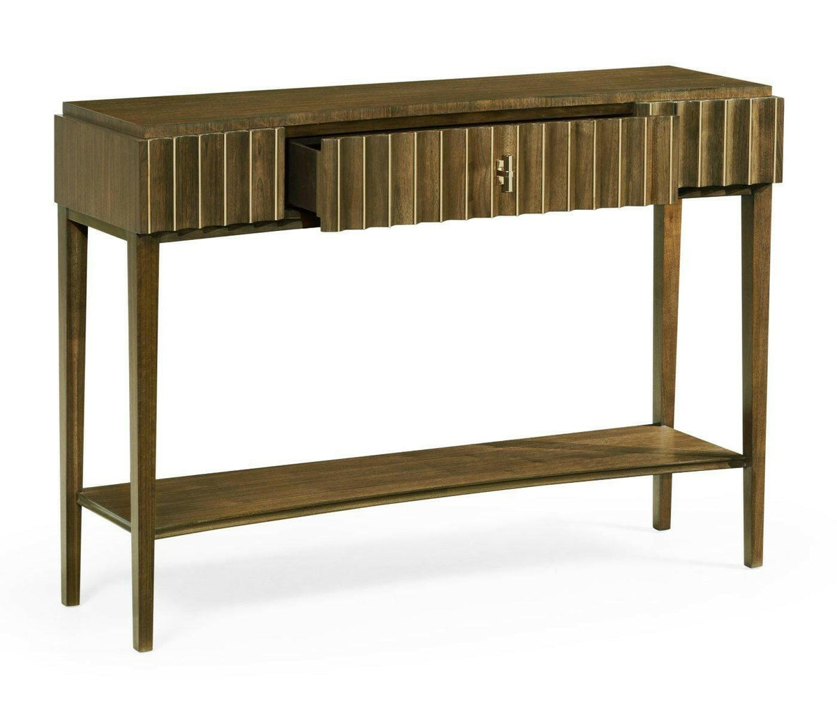 Jonathan Charles Console Table with Drawer Reeded.
