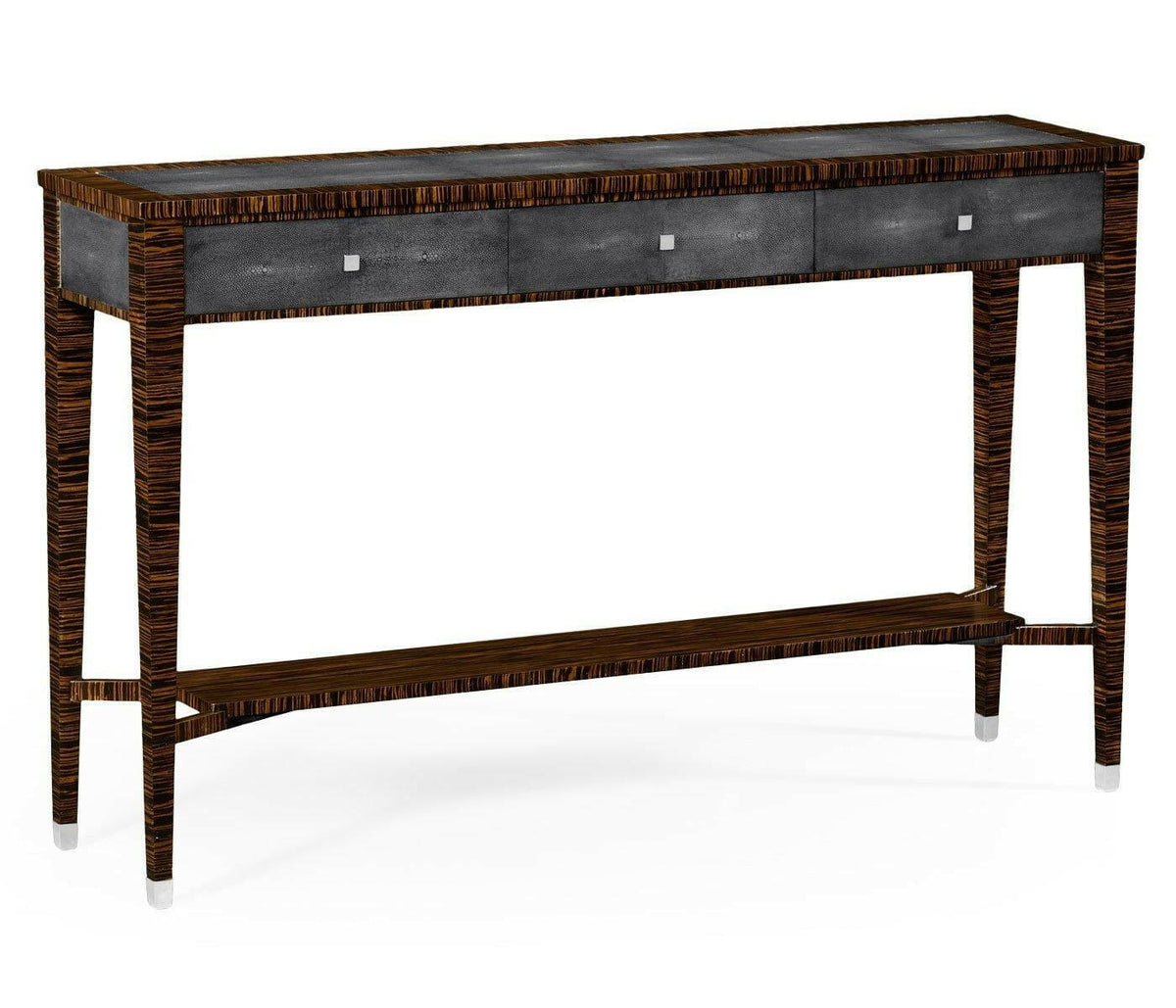 Jonathan Charles Console Table with Drawers Shagreen.