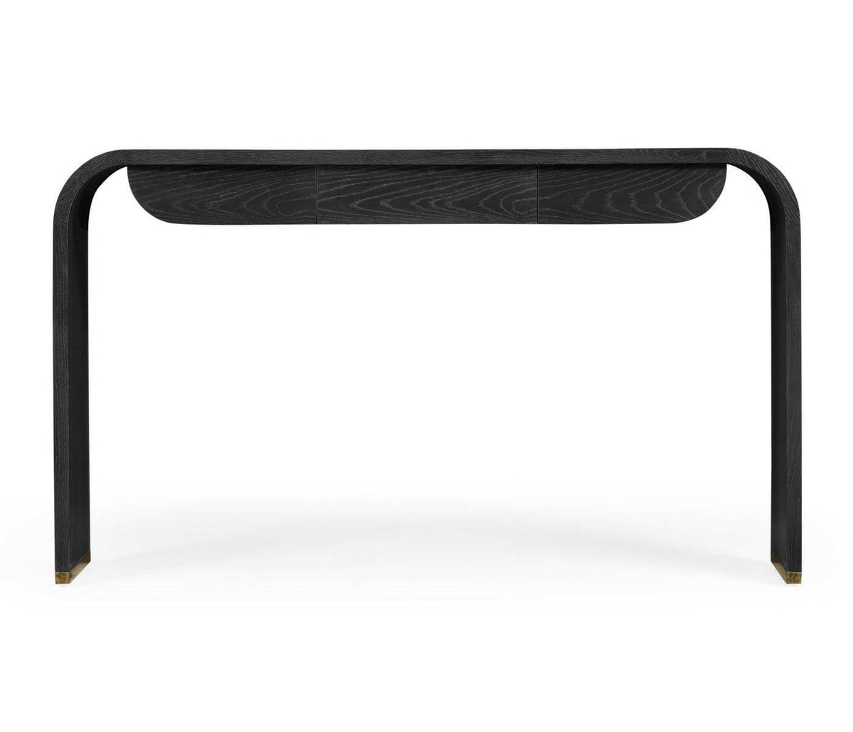 Jonathan Charles Curved Console Table Chinoiserie Style.